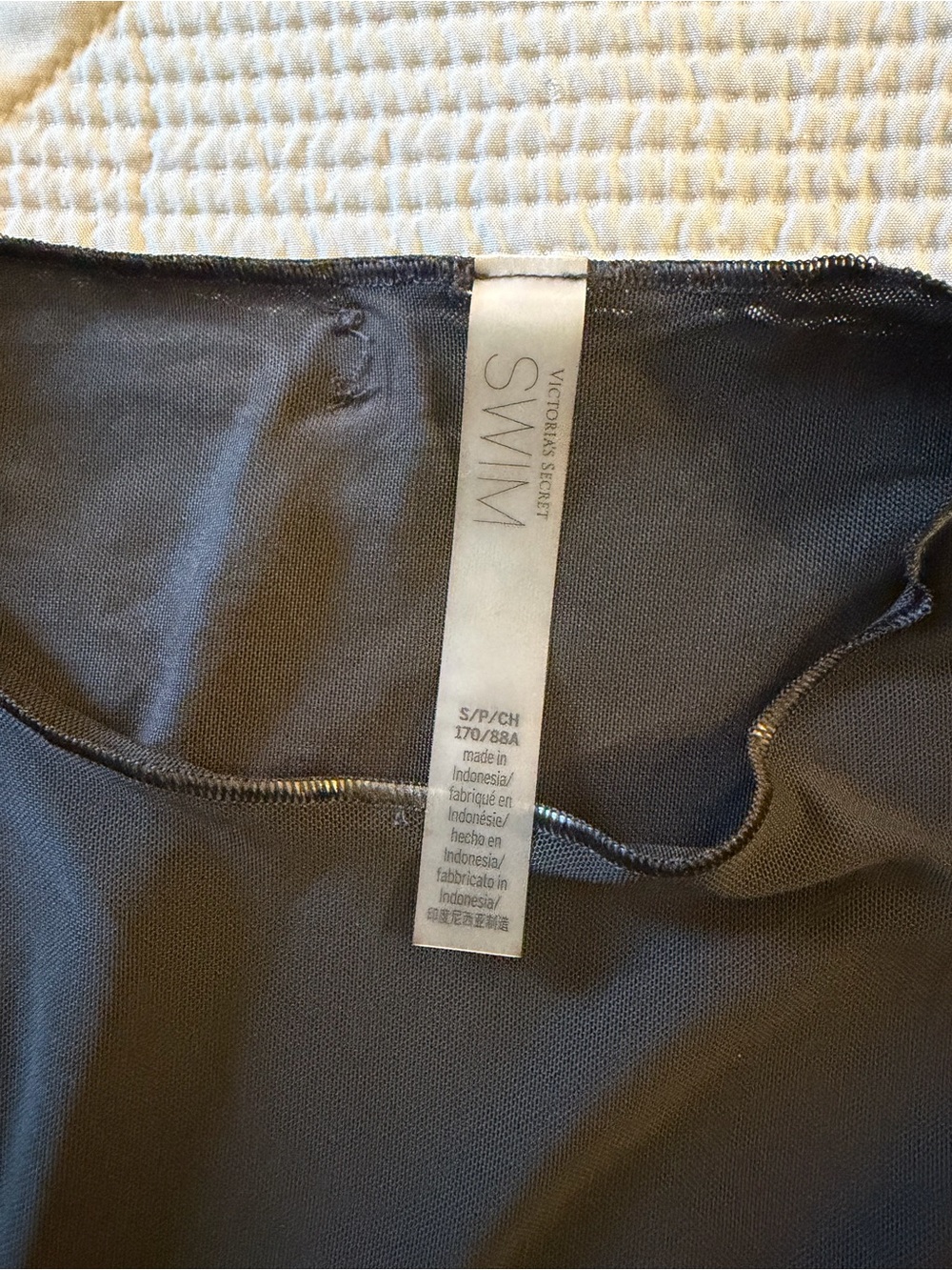 Victoria's Secret Swim Black Women's Coverup Top